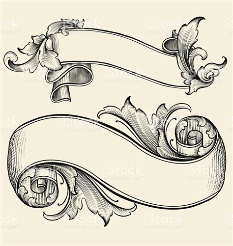 scroll banner tattoo designs|More.